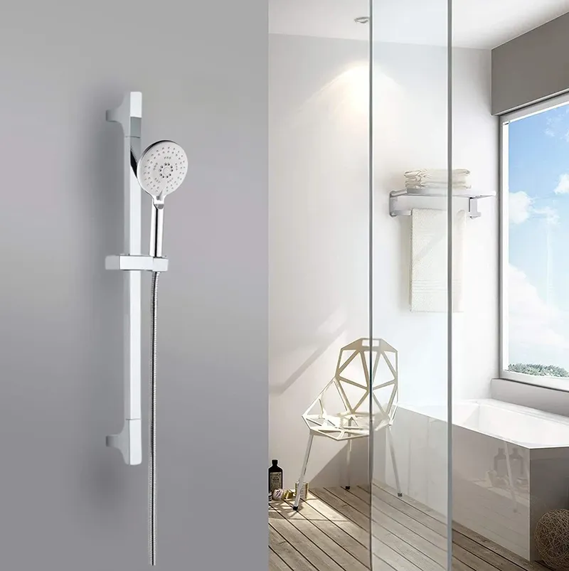 Powerful Self Cleaning Shower Head With Removable Anti Clog Nozzles